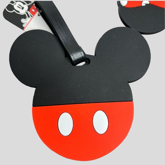 Disney Mickey & Minnie Mouse Luggage Tags Set of 2 - Picture 6 of 13